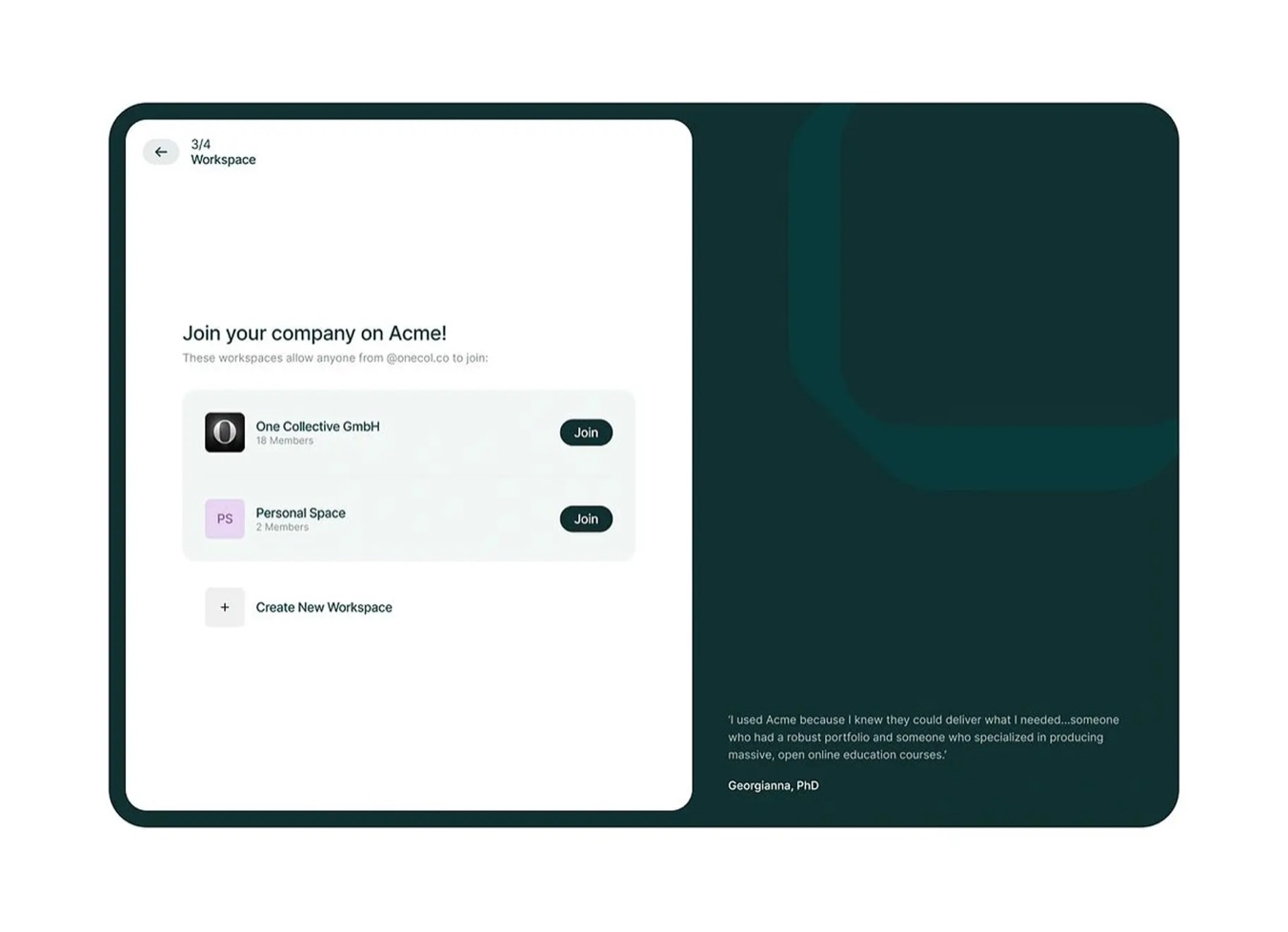 Internal workspace tooling — UI/UX · Front-end